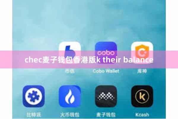 chec麦子钱包香港版k their balance
